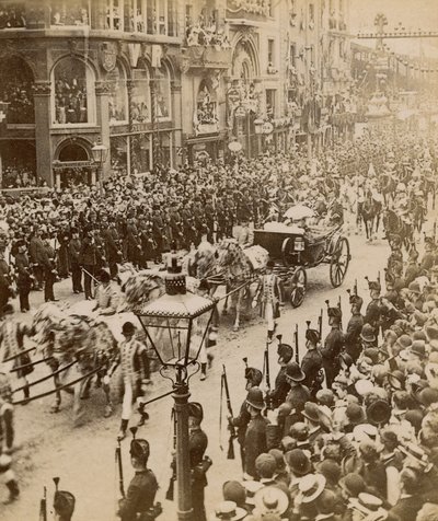 Impresión estereoscópica del Jubileo de Diamante de la Reina Victoria, 28 de junio de 1897 de English Photographer